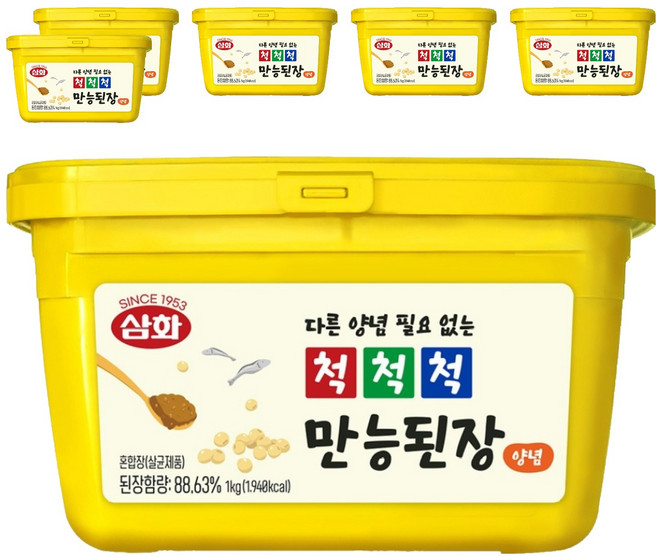삼화식품 척척척 만능 된장 양념, 6개, 1kg
