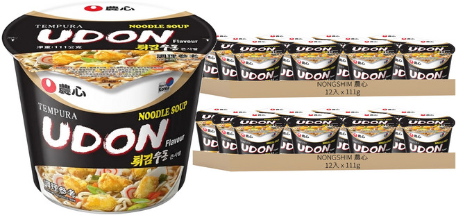 NONGSHIM 農心 天婦羅海鮮味烏龍麵, 111g, 24入