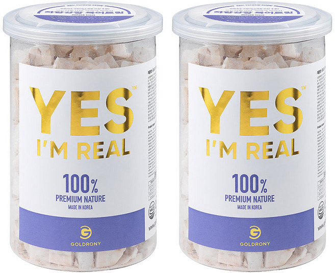 골드로니 반려동물 예스아임리얼 프리미엄 수제 건조간식, 북어트릿 맛, 70g, 2개