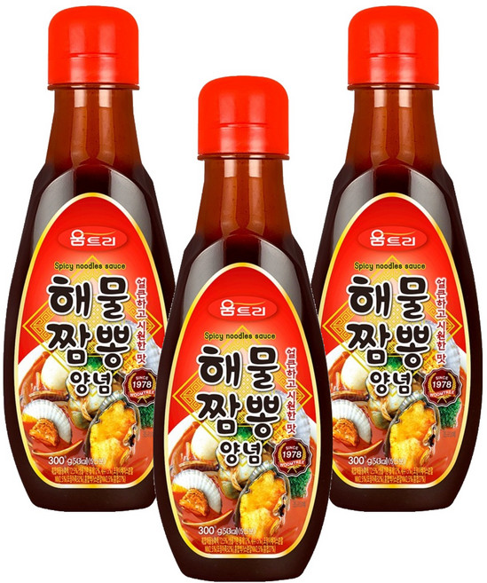 움트리 해물짬뽕양념, 300g, 3개
