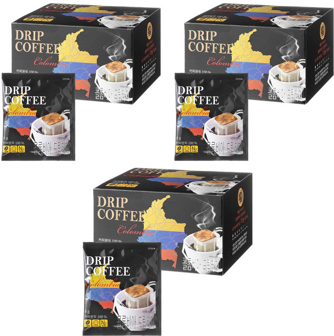 제임스티스푼 콜롬비아 드립커피, 8g, 36개입, 3개