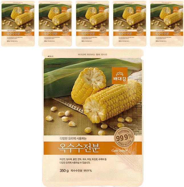 배대감 옥수수전분, 350g, 6개