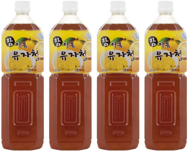 파낙스 참다음 유자청, 1.5L, 4개