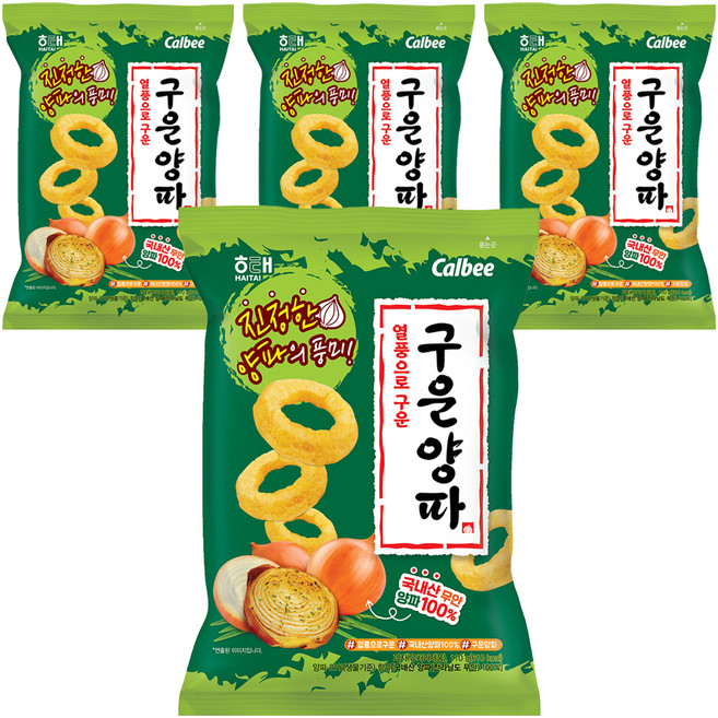 해태제과 구운 양파, 110g, 4개