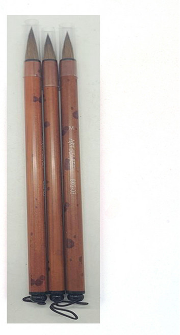 아트시크릿 족제비모 수채화 동양화 브러쉬 3종 세트 BKG-03, 대 + 중 + 소, 1세트