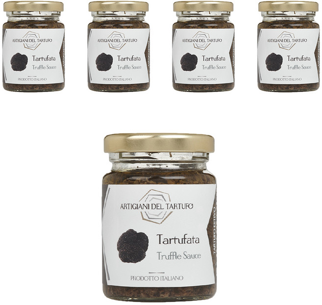 ARTIGIANI DEL TARTUFO 職人 黑松露菌菇醬 義大利產 不含防腐劑, 90g, 5罐