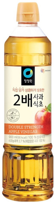 청정원 2배 사과식초, 900ml, 1개