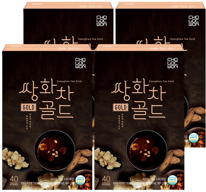 초록원 쌍화차 골드, 15g, 40개입, 4개