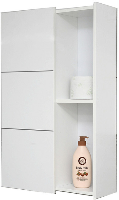 기프트캔 네이버1 욕실장, 화이트, 1개