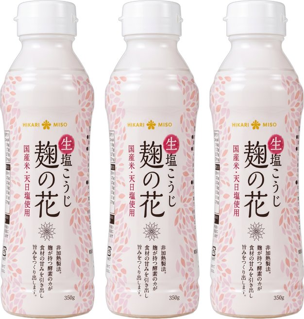 HIKARI MISO 麴之花 生鹽麴, 350g, 3瓶