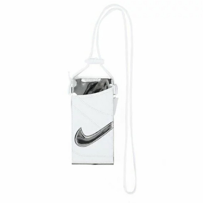 NIKE 耐吉 PREMIUM 手機斜背包, NIKE LOGO 白色, 1個