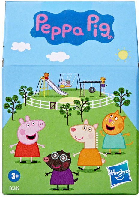 Hasbro 孩之寶 Peppa Pig 粉紅豬小妹 佩佩豬的好友驚喜公仔 款式隨機, 1盒