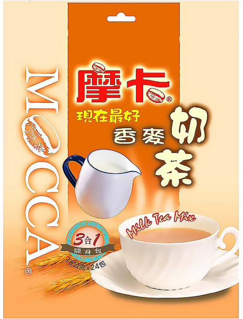 MOCCA 摩卡 現在最好 香麥奶茶, 18g, 24包, 1袋
