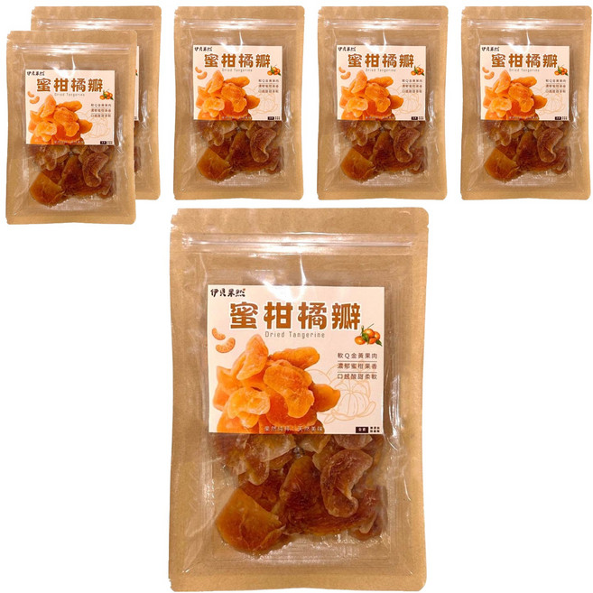 伊貝果然 蜜柑橘瓣, 6個, 120g