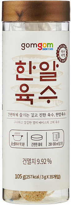 곰곰한알육수 (3g x 35개입), 105g, 1개
