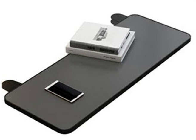 핫데이썸 책상 연장 선반 손목 받침대 M, 블랙, 1개