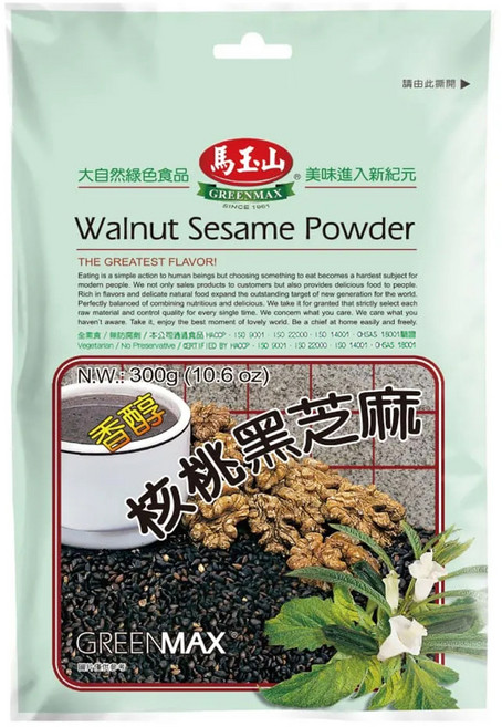 馬玉山 核桃黑芝麻粉, 300g, 1包