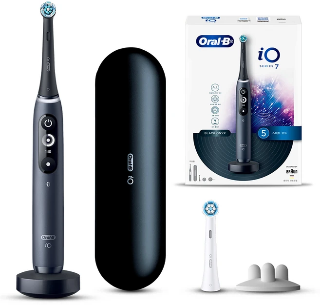 오랄비 iO7 전동칫솔, 3758, 블랙, 1개 - 쿠팡