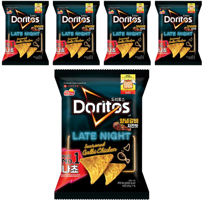 도리토스 양념갈비치킨맛, 84g, 5개