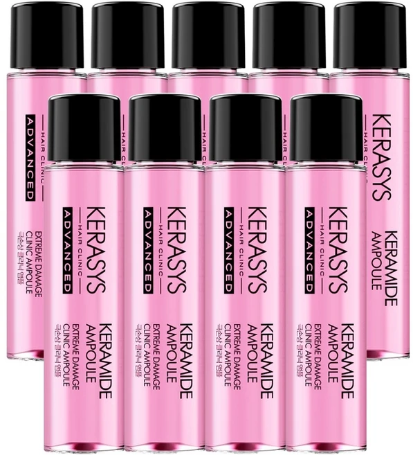 케라시스 케라마이드 극손상 클리닉 앰플 9p 세트, 10ml, 9개 - 쿠팡
