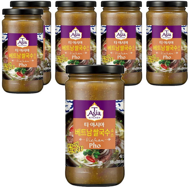 티아시아키친 베트남 쌀국수 소스, 350g, 6개