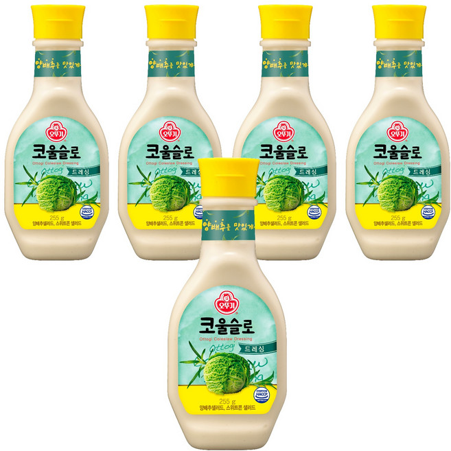 오뚜기 코울슬로 드레싱, 255g, 5개