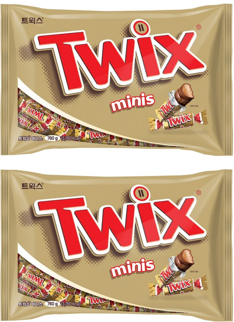 트윅스 미니스 초코바, 760g, 2개