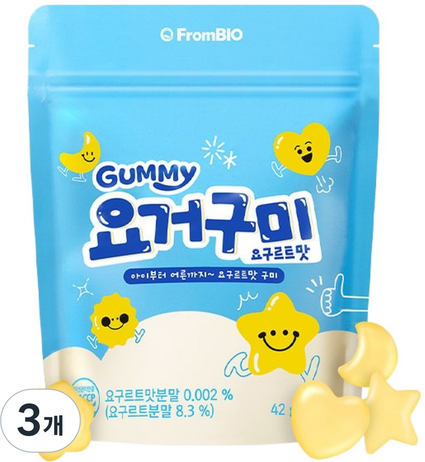 프롬바이오 요거구미 요구르트맛 14p, 42g, 3개