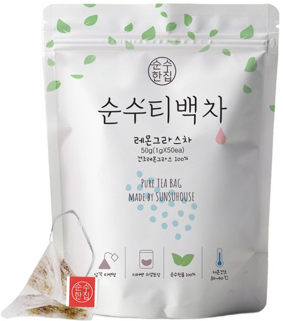 순수한집 순수티백차 레몬그라스, 1g, 50개입, 1개