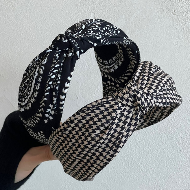 워더미 와이드 반다나 꼬임 헤어밴드 2종 세트 F570