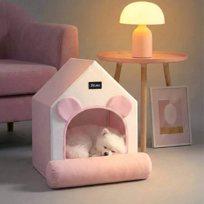 레토 반려동물 사계절 숨숨 하우스 대형, 핑크, 1개