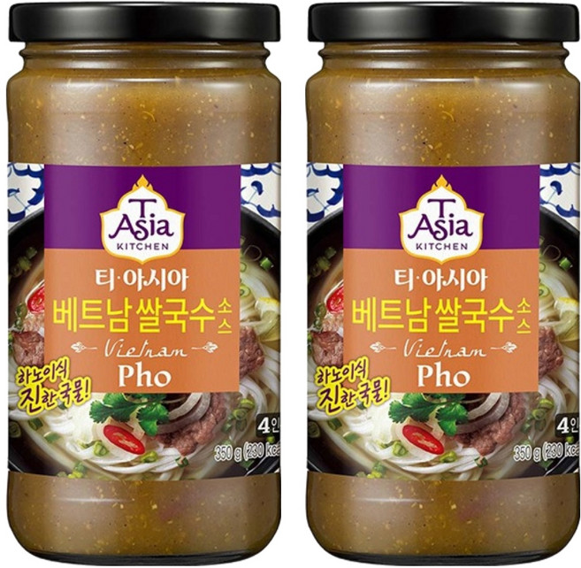 티아시아키친 베트남 쌀국수 소스, 350g, 2개