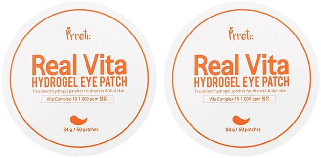 Prreti 維他命水凝膠眼膜, 60片, 2罐