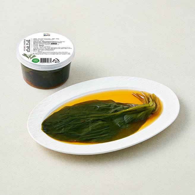 울릉허브 국내산 명이절임 순한맛, 200g, 1개