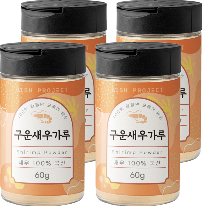 Dish Project 烤蝦粉, 60g, 4個