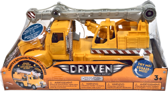 DRIVEN by BATTAT 小型起重機卡車 3歲以上, 多色 卡車, 1個