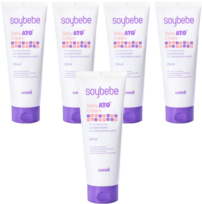 소이베베 베이비 아토 크림, 200ml × 5개, 5개, 200ml