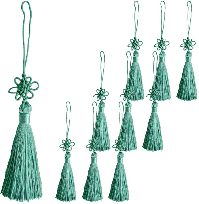 베스트팩 국화 매듭 태슬, 에버그린, 10개