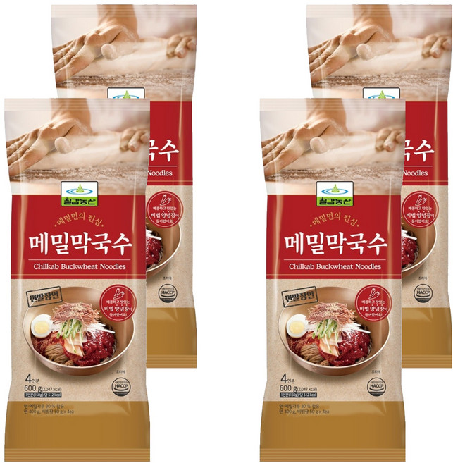 Chilkabnongsan 蕎麥冷麵, 4個, 600g