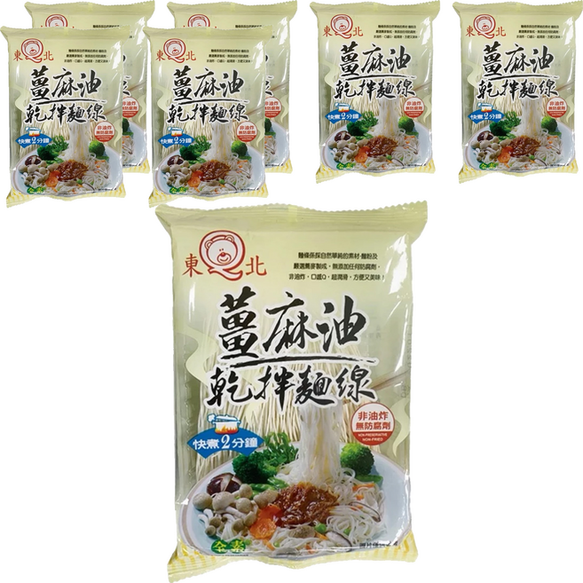 東北製麵 薑麻油乾拌蕎麥麵線, 7包