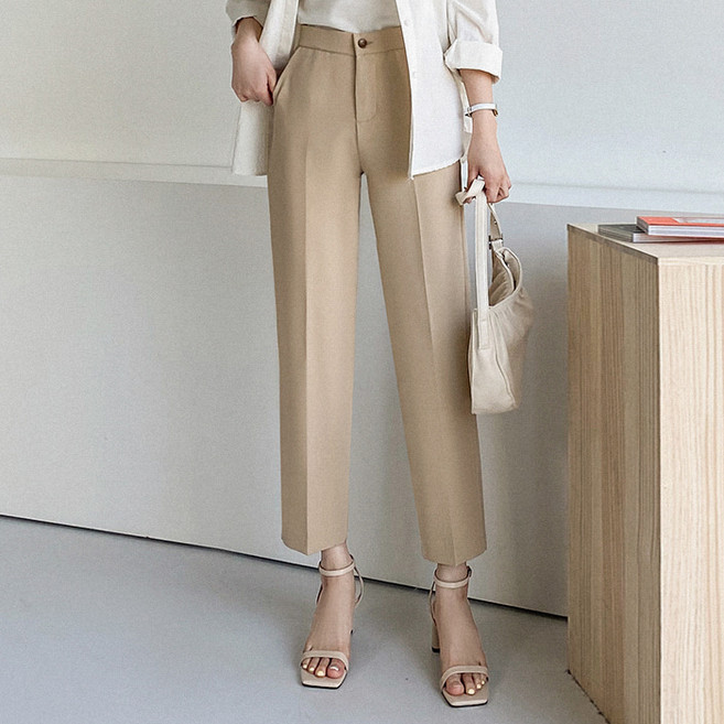 패션풀 여성용 줄라이 스판일자 슬랙스 26506