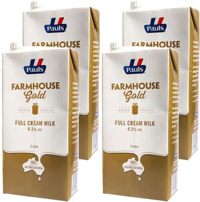 폴스 팜하우스 골드 밀크, 1L, 4개