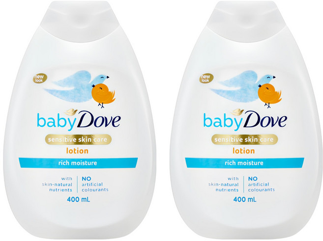 베이비도브 리치 모이스처 유아 바디로션, 400ml, 2개