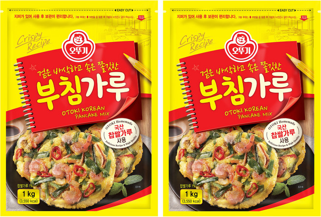 오뚜기 부침가루, 1kg, 2개