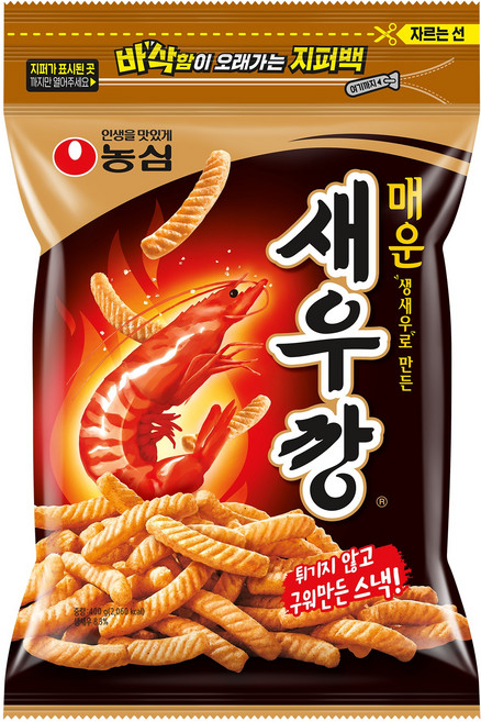 농심 매운새우깡, 1개, 400g