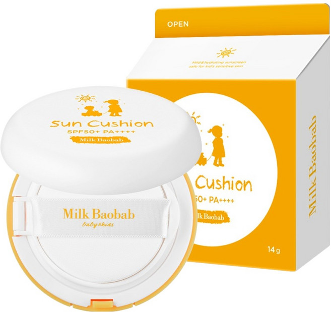 밀크바오밥 베이비앤키즈 선쿠션 SPF50+ PA++++, 14g, 1개