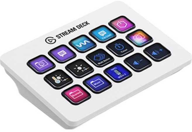 엘가토 CORSAIR 스트림덱 MK.2 화이트 15버튼 339737, 20GBA9901, 1개