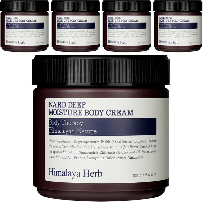 나드 딥 모이스처 바디크림 라벤더머스크향, 400ml, 5개