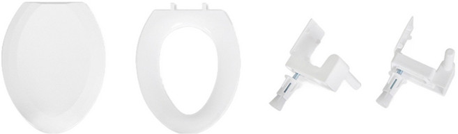 모아시스템즈 하드 변기커버 대형 O자형 상부체결형, 1개