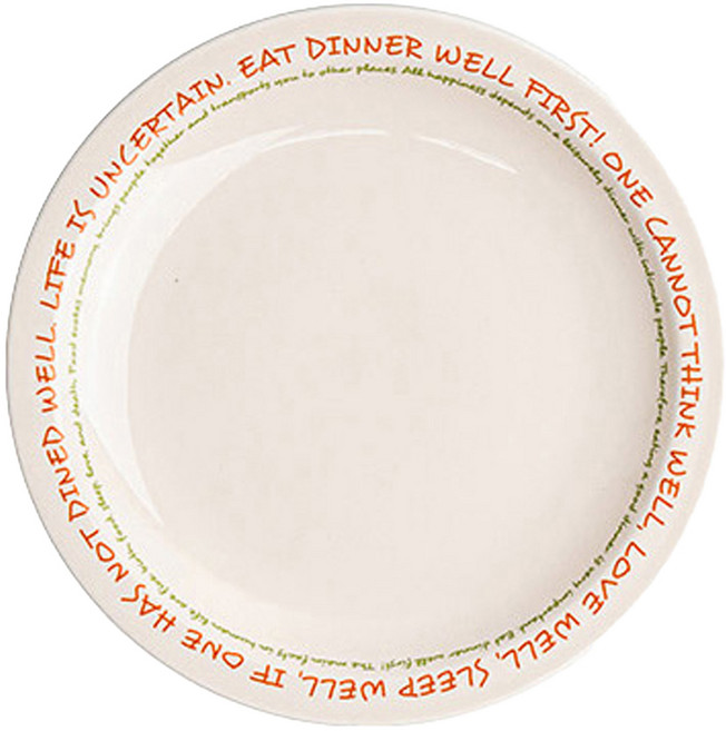 Syracuse CHINA 紐約字母圓盤, 1個, 橘色
